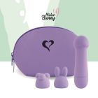 Минивибратор FeelzToys Magic Bunny Purple с двумя насадками