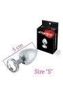 Анальна пробка з кристалом MAI Attraction Toys №72, довжина 5см, діаметр 2,5 см