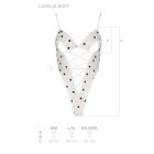 Еротичний боді з малюнком LOVELIA BODY white XXL/XXXL - Passion