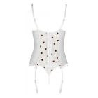 Корсет с подвязками + стринги LOVELIA CORSET white S/M - Passion