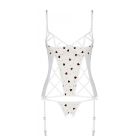 Корсет с подвязками + стринги LOVELIA CORSET white S/M - Passion