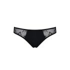Трусики-сліпи з мереживною сіточкою Passion DINA THONG XXL/XXXL, black