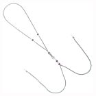 Прикраса для сосків Art of Sex - Nipple Clamps Arrow, колір фіолетовий 