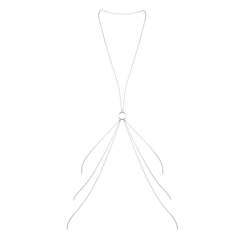 Ланцюжок для тіла Bijoux Indiscrets Magnifique 8 Body Chain — Silver