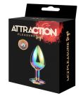 Металева анальна пробка MAI Attraction Toys №74 Rainbow