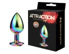 Металева анальна пробка MAI Attraction Toys №74 Rainbow