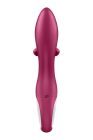Вібратор-кролик із потрійним відростком Satisfyer Embrace me Berry, 2 мотори, діаметр 3,6 см