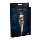 Мінісукня Moonlight Model 07 Black, глибоке декольте, відкрита спинка