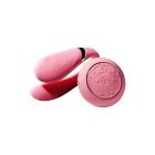 Смартвибратор для пар Zalo Fanfan set Rouge Pink, пульт ДУ