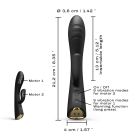 Вибратор-кролик с подогревом Dorcel FLEXI RABBIT BLACK, гибкий ствол