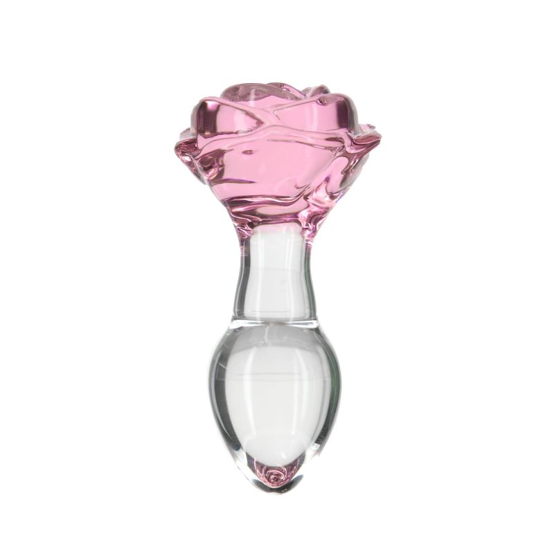 Стеклянная анальная пробка Pillow Talk – Rosy- Luxurious Glass Anal Plug