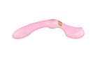 Вибромассажер Shunga Zoa Light Pink, двухсторонний