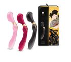 Вибромассажер Shunga Zoa Black, двухсторонний