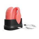 Смарт-вібратор для пар We-Vibe Chorus Crave Coral, сенсорне керування вібраціями стисненням пульта	
