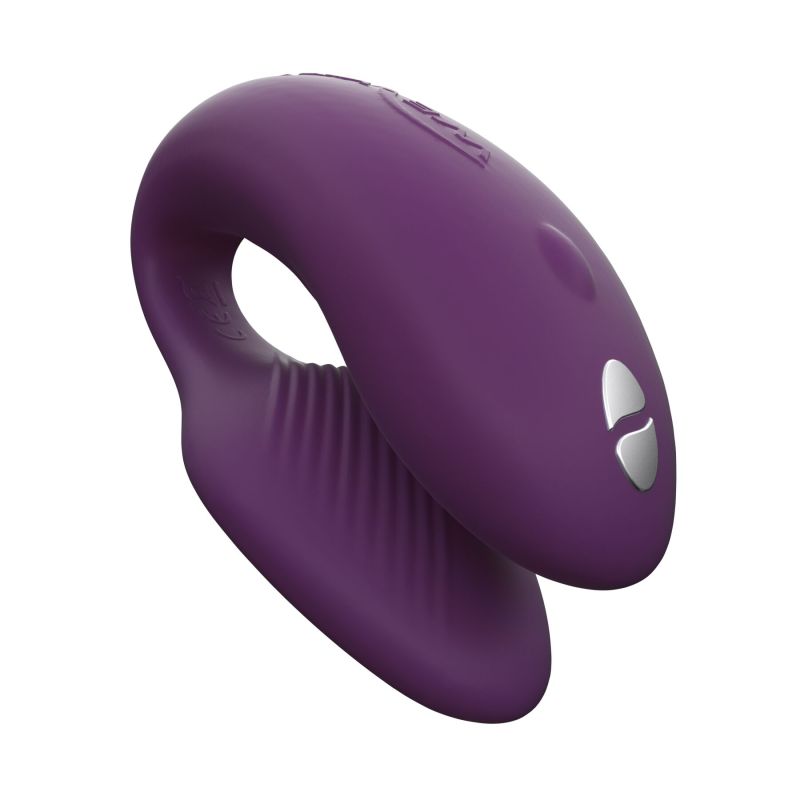 Смарт-вибратор для пар We-Vibe Chorus Purple, сенсорное управление вибрациями сжатием пульта	