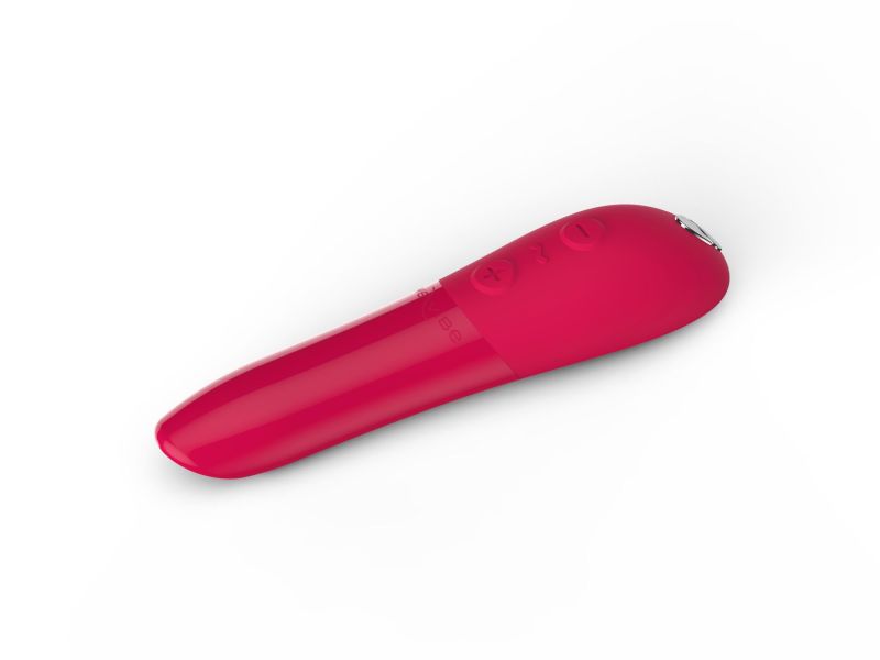 Мощный виброшар Tango X Cherry Red by We-Vibe, 7 режимов вибрации, 8 уровней интенсивности