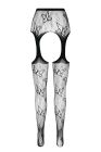 Еротичні колготки-бодістокінг Passion ECO S001 black