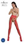 Еротичні колготки-бодістокінг Passion ECO S003 red