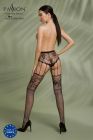 Еротичні колготки-бодістокінг Passion ECO S004 black