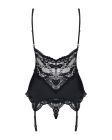 Obsessive 810-COR-1 corset & thong black L/XL