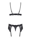 Obsessive 810-SEG-1 3 pcs set black L/XL