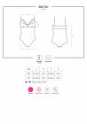 Мереживне боді з доступом 818-TED-1 teddy L/XL, чорне