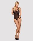 Мереживне боді з доступом 818-TED-1 teddy L/XL, чорне