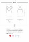 Obsessive 828-CHE-1 chemise & thong S/M
