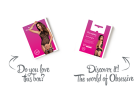 Бодістокінг Obsessive Bodystocking G316 S/M/L, квітковий декор, схрещені підв’язки