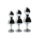 Анальна пробка Wooomy Lollypop Double Ball Metal Plug Red S