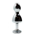 Анальна пробка Wooomy Lollypop Double Ball Metal Plug L