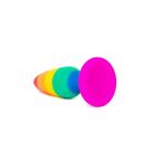 Анальная пробка Wooomy Hiperloo Silicone Rainbow Plug L