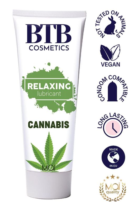 Змазка на гібридній основі BTB Relaxing Lubricant Cannabis (100 мл)