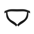Чоловічі сліпи на шнурівці Passion 044 Slip Ben XXL/XXXL Black, екошкіра, люверси