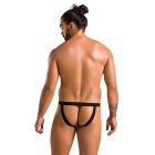 Чоловічі сліпи на шнурівці Passion 044 Slip Ben XXL/XXXL Black, екошкіра, люверси