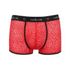 Чоловічі прозорі боксери Passion 046 Short Parker S/M Red, сітка, під леопард