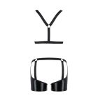 Комплект еротичної чоловічої білизни Passion 047 Set John XXL/XXXL Black, труси, портупея