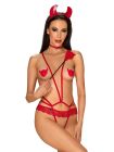 Obsessive Evilia teddy red S/M