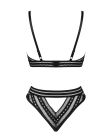 Комплект білизни Obsessive Natilya 2-pcs set M/L, black, бюстгальтер, трусики