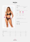 Комплект білизни Obsessive Natilya 2-pcs set M/L, black, бюстгальтер, трусики