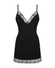 Сорочка та трусики Obsessive Bella Rou chemise & thong XS/S