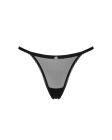 Прозорі стрінги із мереживом Obsessive Celia Noir thong XL