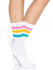 Шкарпетки жіночі в смужку Leg Avenue Pride crew socks Pansexual, 37–43 розмір