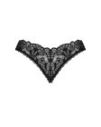 Мереживні стрінги Obsessive Donna Dream crotchless thong M/L Black, відкритий доступ