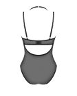 Прозоре боді Obsessive Selinne teddy XS/S Black, дрібна сітка, подвійні бретелі
