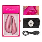 Вакуумний кліторальний стимулятор Womanizer Liberty Pink, магнітна кришка, 2 насадки
