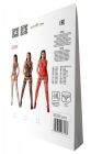 Бодістокінг з безліччю бретелей Passion BS095 One Size, white, імітація пояса та панчіх, з доступом