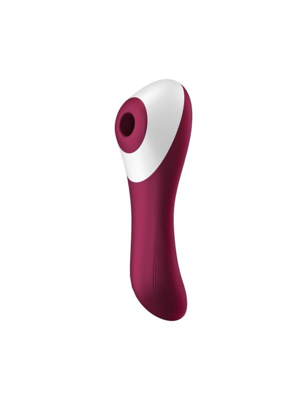 Вакуумний кліторальний стимулятор Satisfyer Dual Crush Wine Red (тріщина у вкладиші)